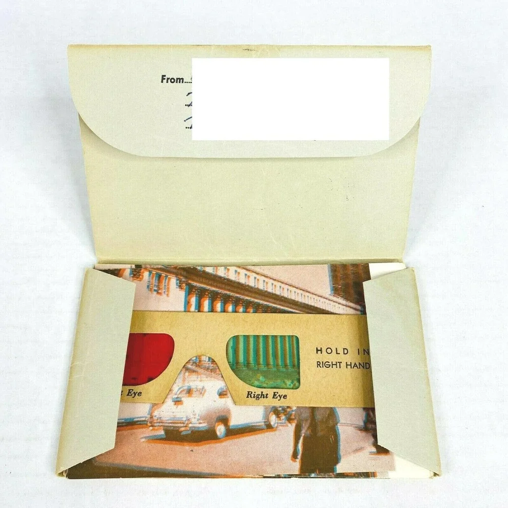 Vintage 1930s 3-D 12 Postcard Set‎ New York City